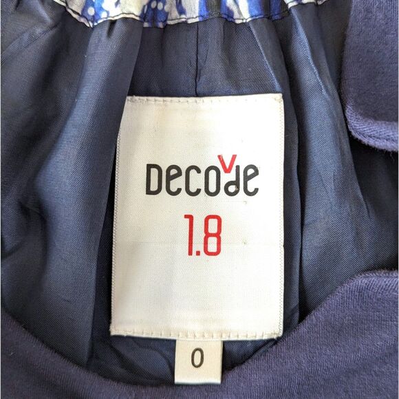 Decode 1.8 Silk Halter Sun Dress Women's 0 Boho‎ Batik Ikat Anthropologie Aztec - Picture 8 of 13